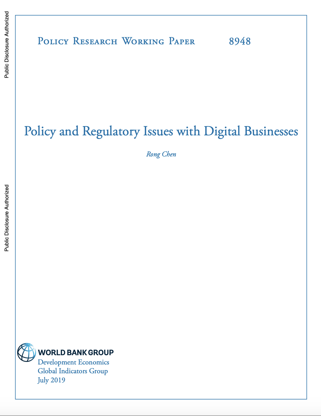 Policy And Regulatory Issues With Digital Businesses
